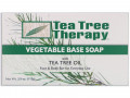 Tea Tree Therapy, Мыло на растительной основе, с маслом чайного дерева, брусок 110 г (3,9 унции)