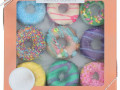 Fizz & Bubble, Бомбочки для ванны в форме пончиков на основе фруктовых и растительных компонентов, 262 г (9,25 унции)