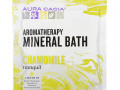 Aura Cacia, Ароматерапевтическое минеральное средство для ванны, успокаивающая ромашка, 2,5 унции (70,9 г)