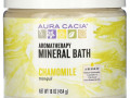 Aura Cacia, Ароматерапевтическое средство для ванны с минералами, успокаивающая ромашка, 16 унций (454 г)