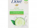 Dove, Косметическое мыло Go Fresh, Cool Moisture, аромат «Огурец и зеленый чай», 6 шт. по 113 г