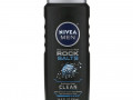 Nivea, Men, Deep Clean Body Wash, Rock Salts, 16.9 fl oz (500 ml)