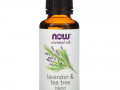 Now Foods, Essential Oils, Lavender & Tea Tree Blend, 1 fl oz (30 ml)