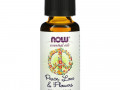 Now Foods, Essential Oils, Peace, Love & Flowers, Balancing Blend, 1 fl. oz (30 ml)