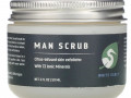 White Egret Personal Care, Man Scrub, 2 oz (59 ml)