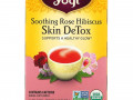Yogi Tea, Skin DeTox, успокаивающий чай с розой и гибискусом, 16 чайных пакетиков, 32 г (1,12 унции)