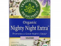 Traditional Medicinals, Organic Nighty Night Extra Tea, Valerian, 16 Wrapped Tea Bags, .85 oz (24 g)