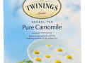 Twinings, травяной чай, чистая ромашка, без кофеина, 50 чайных пакетиков, 75 г (2,65 унции)