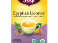 Yogi Tea, Egyptian Licorice (Египетская лакрица), без кофеина, 16 чайных пакетиков, 36 г (1,27 унции)