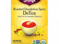 Yogi Tea, Detox, вкус жареного одуванчика и специй, без кофеина, 16 чайных пакетиков, 24 г (0,85 унции)