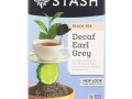 Stash Tea, Black Tea, Decaf Earl Grey, 18 Tea Bags, 1.1 oz (33 g)