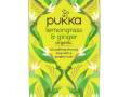 Pukka Herbs, Органическая смесь лемонграсса и имбиря, без кофеина, 20 пакетиков с травяным чаем, 36 г