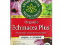 Traditional Medicinals, Organic Echinacea Plus, оригинальный вкус с мятой, без кофеина, 16 чайных пакетиков в упаковке, 24 г (0,85 унции)