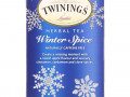 Twinings, Травяной чай, Winter Spice, без кофеина, 20 чайных пакетиков, 40 г (1,41 унции)