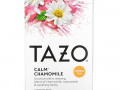 Tazo Teas, Травяной чай, Успокаивающая ромашка, Без кофеина, 20 фильтр-пакетов, 0,91 унции (26 г)
