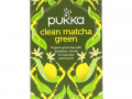 Pukka Herbs, Зеленый чай матча, 20 пакетиков зеленого чая, 1,5 г (0,05 унций) каждый