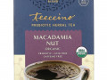Teeccino, Prebiotic Herbal Tea, Organic Macadamia Nut, Caffeine Free, 10 Tea Bags, 2.12 oz (60 g)