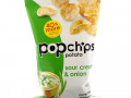 Popchips, Картофельный чипсы, сметана и лук, 5 унций (142 г)