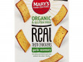 Mary's Gone Crackers, крекеры Real Thin Crackers, чеснок и розмарин, 141 г (5 унций)