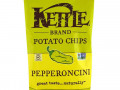 Kettle Foods, Картофельные чипсы, пепперонцини, 5 унций (142 г)