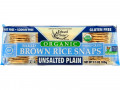 Edward & Sons, Organic, Baked Whole Grain Brown Rice Snaps, Unsalted Plain, 3.5 oz (100 g)
