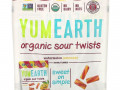 YumEarth, органические кислые завитушки, арбузный лимонад, 5 упаковок снеков, 19,8 г (0,7 унции) каждая