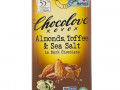 Chocolove, черный шоколад с миндалем, тоффи и морской солью, 55% какао, 90 г (3,2 унции)