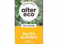 Alter Eco, плитка органического темного шоколада, соленый миндаль, 70% какао, 80 г (2,82 унции)