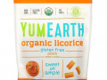 YumEarth, Мягкая пищевая персиковая лакрица без глютена + Вкусно, 5 унций (140 г)