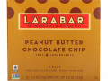 Larabar, The Original Fruit & Nut Food Bar, Peanut Butter Chocolate Chip, 5 Bars, 1.6 oz (45 g) Each