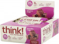 Think !, Высокопротеиновые батончики, шоколадная помадка, 10 батончиков по 60 г (2,1 унции)