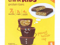 Think !, ThinkKids, протеиновые батончики с арахисовым маслом, 5 штук, 1 унция (28 г) каждая