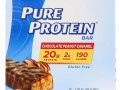 Pure Protein, Шоколадно-арахисовый батончик с карамелью, 12 батончиков, 50 г (1,76 унции) каждый