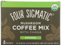 Four Sigmatic, Mushroom Coffee Mix with Chaga, 10 Packets, 0.09 oz (2.5 g) Each