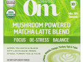 Om Mushrooms, Mushroom Powered Matcha Latte Blend, 10 Packets, 0.28 oz (8 g) Each