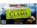 Crown Prince Natural, Smoked Baby Clams in Olive Oil, 3 oz (85 g)