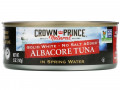 Crown Prince Natural, Длинноперый тунец, Плотное белое мясо - Без добавления соли, В пресной воде, 5 унций (142 г)