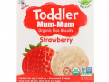 Hot Kid, Toddler Mum-Mum, органическое рисовое печенье, клубника, 12 упаковок, 60 г (2,12 унции)