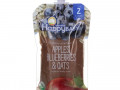 Happy Family Organics, Органическое детское питание, 2-й этап, 6+ месяцев, яблоко, голубика и овес, 4,0 унции(113 г)