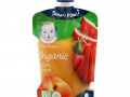 Gerber, Smart Flow, Органическое детское питание, яблоки и летние персики, 99 г (3,5 унции)