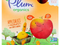 Plum Organics, Organics Applesauce Mashups with Carrot & Mango, 4 Pouches, 3.17 oz (90 g) Each