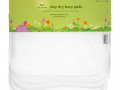 Green Sprouts, Stay Dry Burp Pads, White Set, 5 Pack