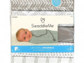 Summer Infant, SwaddleMe, оригинальная пеленка, маленькая/средняя, 0–3 месяцев, серая, 5 шт. в упаковке