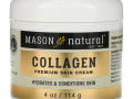 Mason Natural, крем с коллагеном премиального качества, с ароматом груши, 114 г (4 унции)