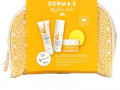 Derma E, Brighten & Go, дорожный набор косметики Clean Beauty из 5 предметов