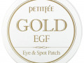 Petitfee, золото и эпидермальный фактор роста (EGF), патчи для глаз и от прыщей, 60 патчей для глаз и 30 патчей от прыщей