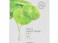 Yadah, Daily Green Mask, ежедневная тканевая маска с готу кола, 25 мл (0,84 жидк. унции)