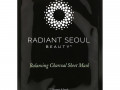 Radiant Seoul, тканевая маска с древесным углем для восстановления баланса, 1 шт., 25 мл (0,85 унции)