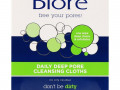 Biore, Влажные салфетки для ежедневного глубокого очищения пор, 60 шт.