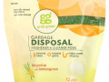Grab Green, Очиститель и освежитель измельчителя отходов, мандарин и лемонграссс, 12 упаковок, 5,9 унции (168 г)